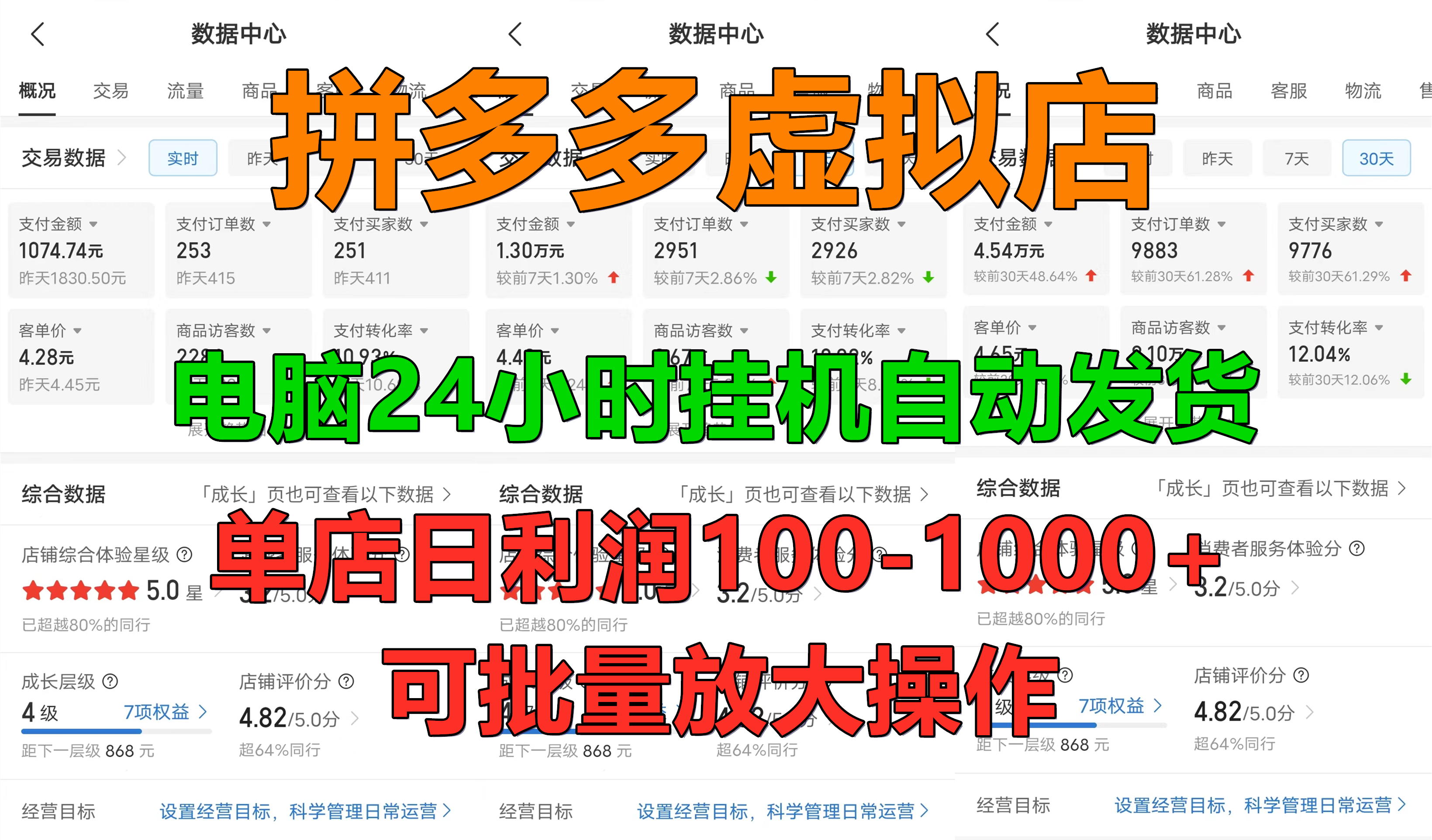 图片[1]网创吧-网创项目资源站-副业项目-创业项目-搞钱项目拼多多虚拟店，24小时挂机发货，单店日入100-1000+，可批量放大操作，新手首选项目。网创吧-网创项目资源站-副业项目-创业项目-搞钱项目网创吧