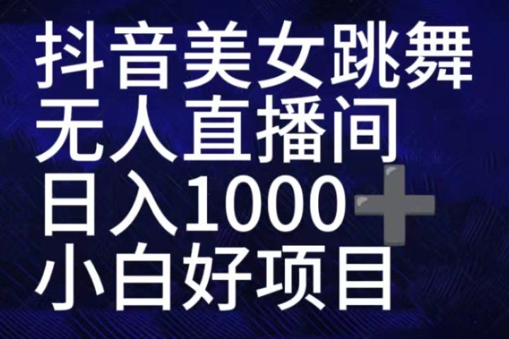 抖音美女跳舞直播间，直播人气爆满，通过小风车，抖音的游戏发行人计划，进行多种变现，一部手机就能做到，一分钟开播，小白上手神器，日入十张不是问题，跟玩一样网创吧-网创项目资源站-副业项目-创业项目-搞钱项目网创吧