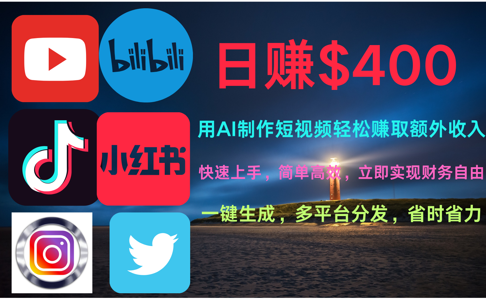 图片[1]网创吧-网创项目资源站-副业项目-创业项目-搞钱项目玩转全网视频平台，创造视频就能轻松赚取每天400美金网创吧-网创项目资源站-副业项目-创业项目-搞钱项目网创吧