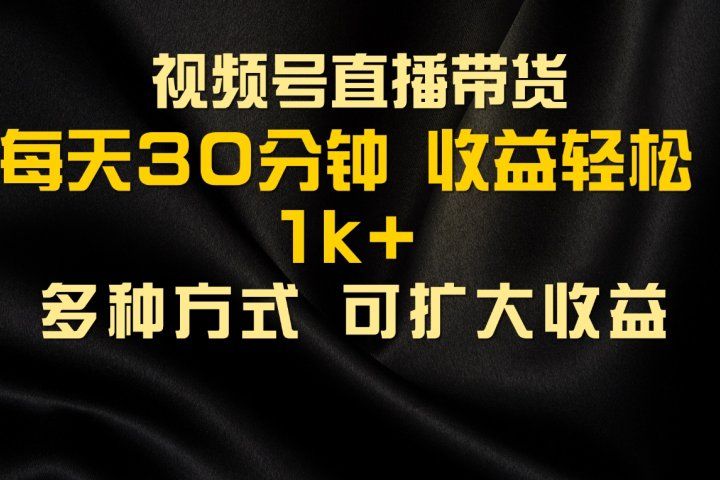 视频号直播带货，2024年最新骚操作，独家玩法，小白轻松上手网创吧-网创项目资源站-副业项目-创业项目-搞钱项目网创吧